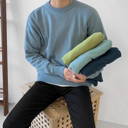 Men's Round Neck Sweater korean style