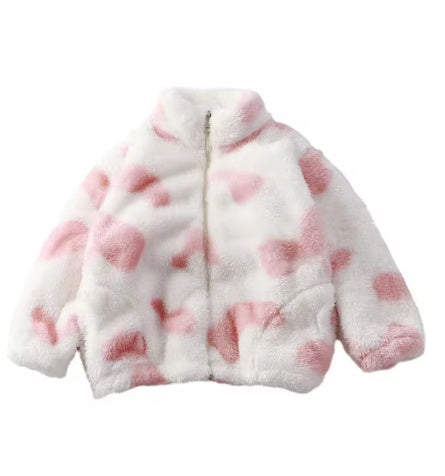 Fleece Padded Coat Puff Velvet Surface