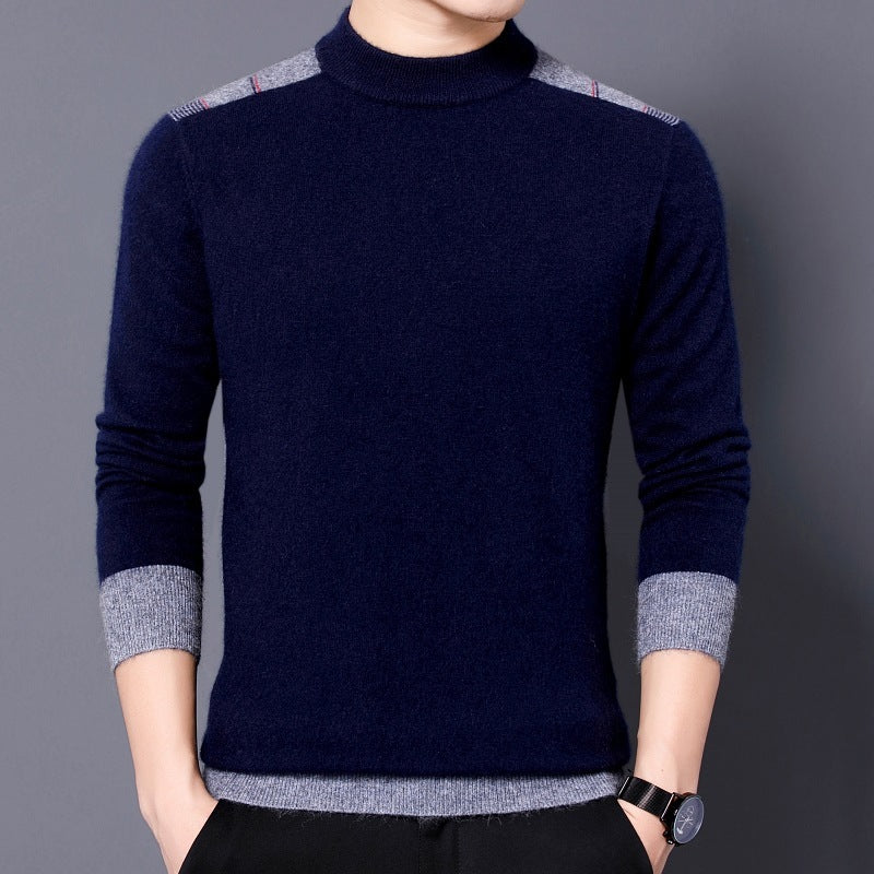 Long-sleeved Mock Neck Sweater