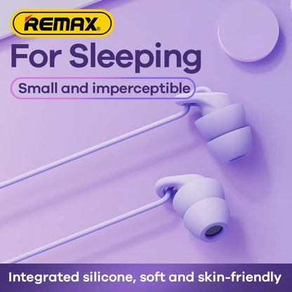 Remax Soft Sleep Earphones Wired Noise Cancelling In-Ear Anti-noise Type C 3.5mm