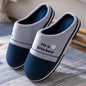 Plus Size Men's Slippers Indoor Warm Non Slip Cotton Slippers