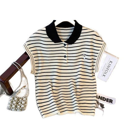 Polo Short Sleeve Striped T shirt