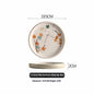 Creative Ceramic Minimalist Flat Plate Dinner Plate