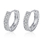 S925 Silver Earrings Female Inlaid D Color Moissanite Ear Ring