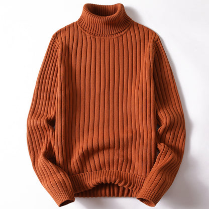 Mens Turtleneck Sweater Striped