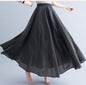 Lady Literature Plus Size Cotton And Linen Skirt