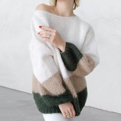 Womens Knitted Sea Furry Sweater