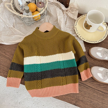 Sweater Cardigan Baby Round Neck Coat