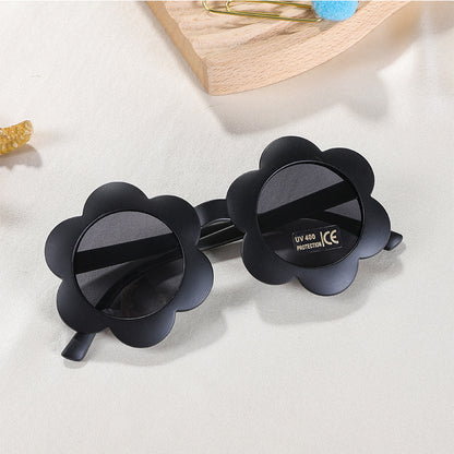 Children's Baby Cute Sun Flower Sunglasses Advanced Frosted Photo Sun-shade Glasses