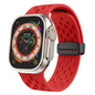 Mesh Magnetic Buckle Silicone Strap Iwatch Strap