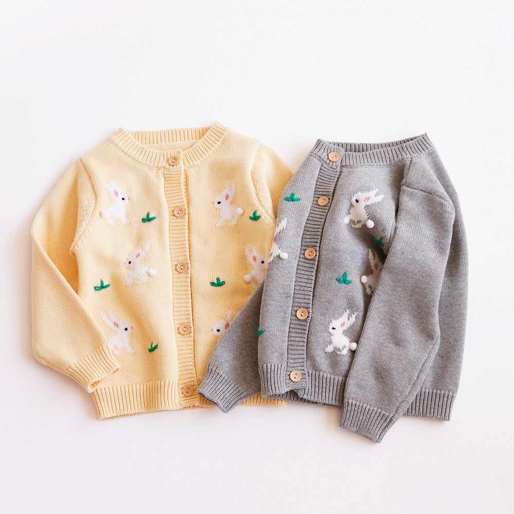 Children's Sweater Knitted Cardigan