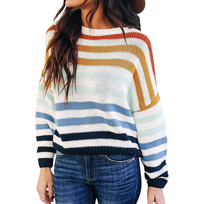 Women’s Stripe Pullover Sweater