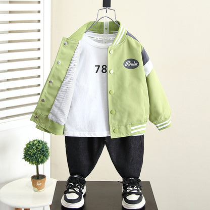 Fashion Boy Baseball Uniform Jacket