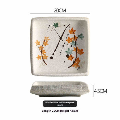 Creative Ceramic Minimalist Flat Plate Dinner Plate