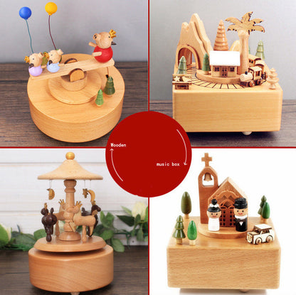 Wooden music box music box