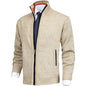 Men's Knitted Regular Fit Full Zip Cardigan Sweater