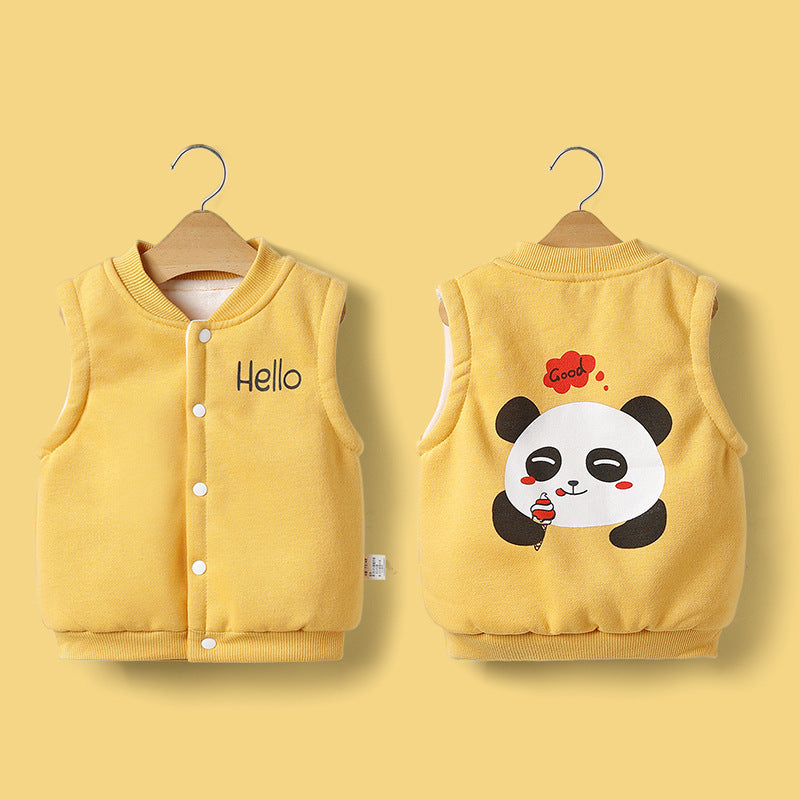 Outer Wear Thick Waistcoat Baby Vest