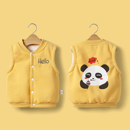 Outer Wear Thick Waistcoat Baby Vest