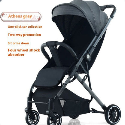 Pull Rod Type Summer Ultra-light Stroller Four Minus