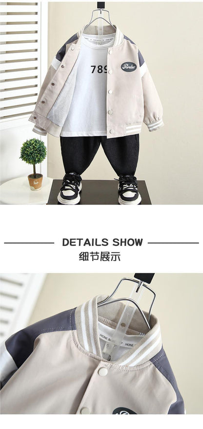 Fashion Boy Baseball Uniform Jacket