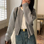 Womens Zipper Sweater Cardigan