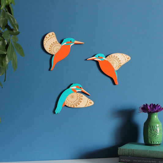 Wooden Flying Bird Wall Hanging Decoration Wall Pendant