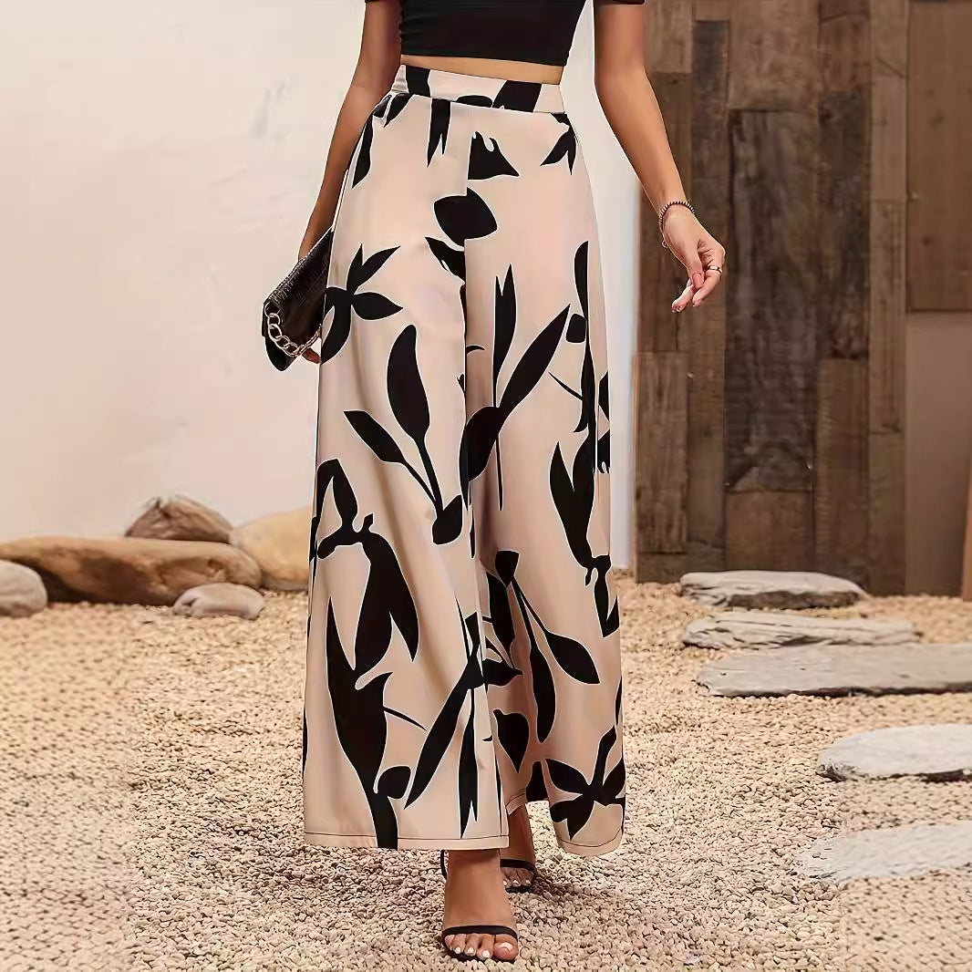 Womens High Waisted Wide Leg Pants