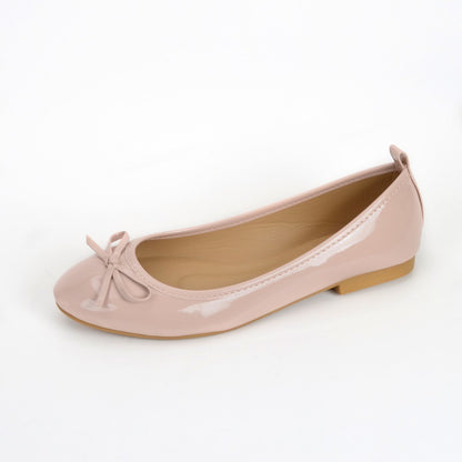 Round Toe Bowknot Soft Bottom Flats