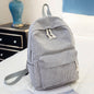 Corduroy Backpack Students Shoulder School Bags