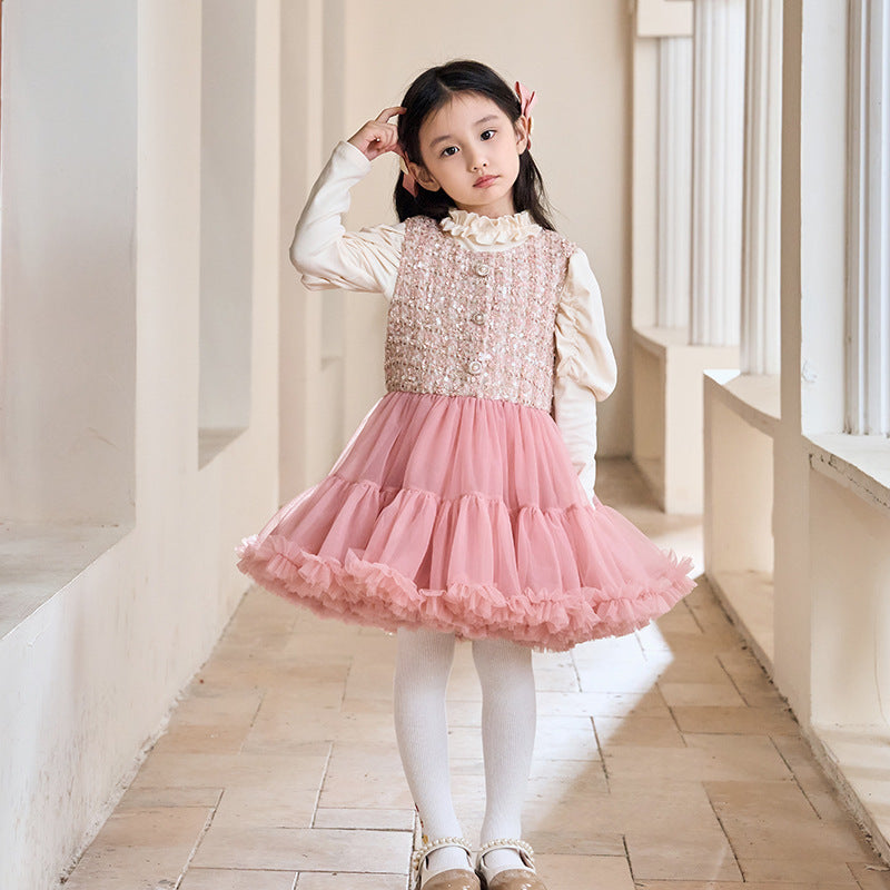 Girl Breathable Vest Skirt