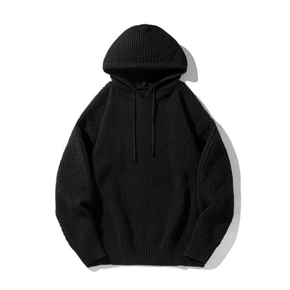 Mens Loose Hooded Sweater