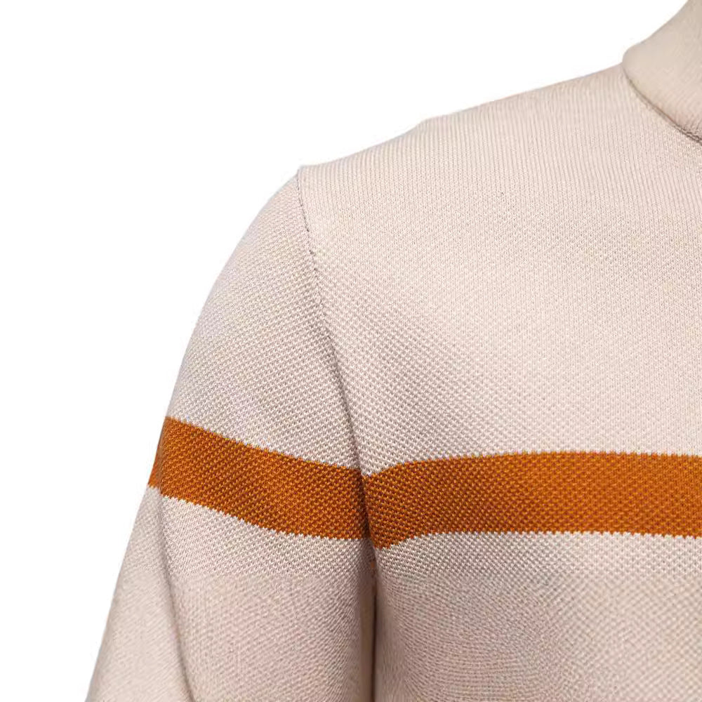 New Color Matching Sweater Men's Clothing