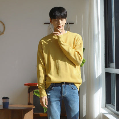 Men's Round Neck Sweater korean style