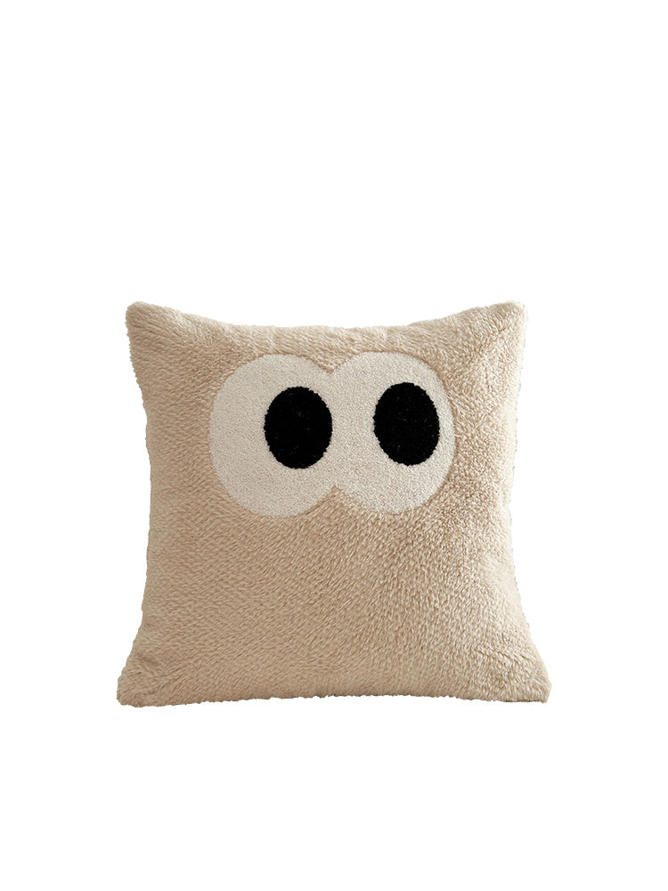 Cute Cartoon Big Eye Pillow Cushion, Bedroom Headboard Cushion Cover