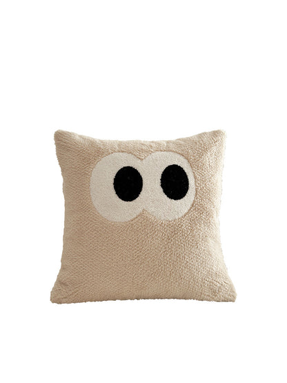 Cute Cartoon Big Eye Pillow Cushion, Bedroom Headboard Cushion Cover