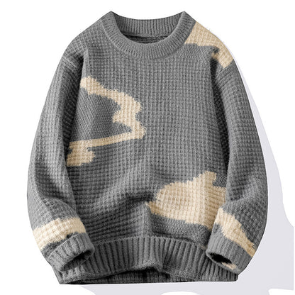 Mens jacquard Knitwear Sweater