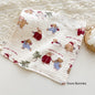 Four-layer Gauze Baby Saliva Towel Floral