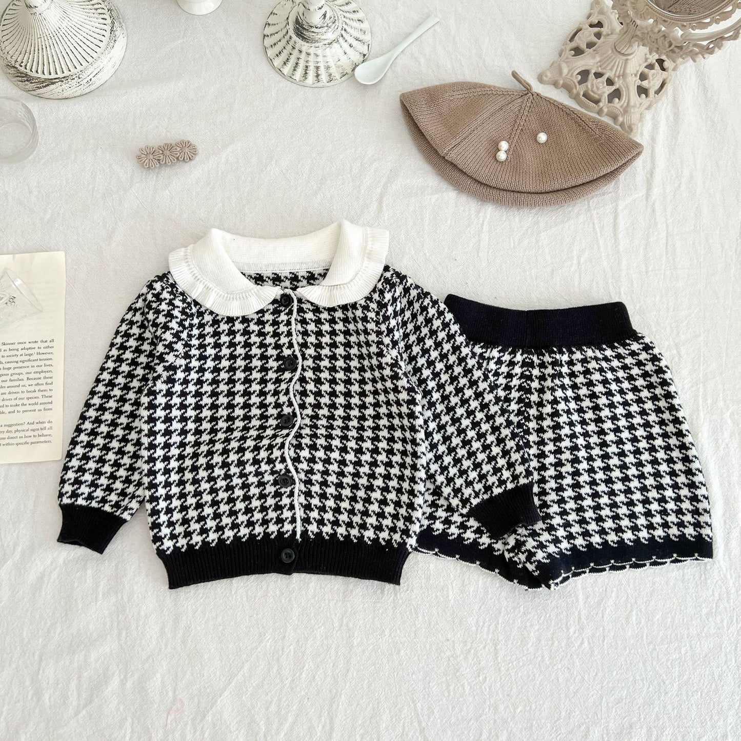 Spring And Autumn Fashionable Girl Style Sweater Suit