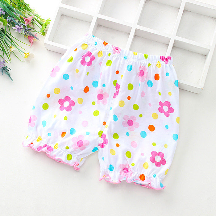 Summer Children's Cotton Thin Lace Bloomers