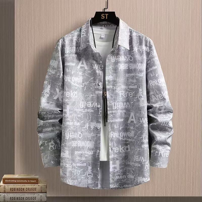 Men's Long Sleeve printed Shirt