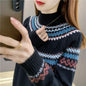 Womens Pullover Mock Neck Sweater