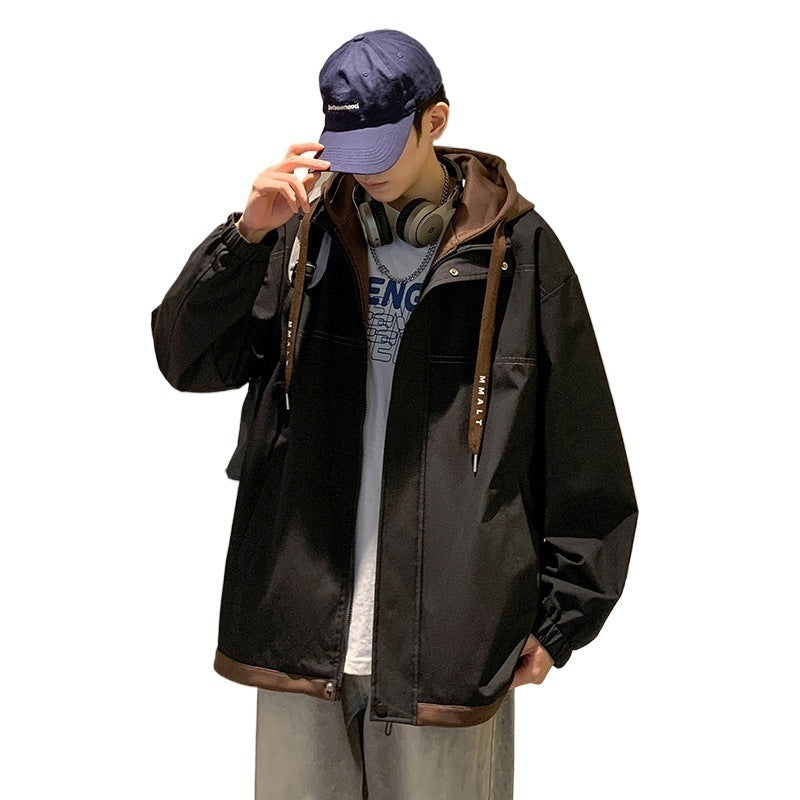 Mens Two-pieces Coats Hooded Jacket