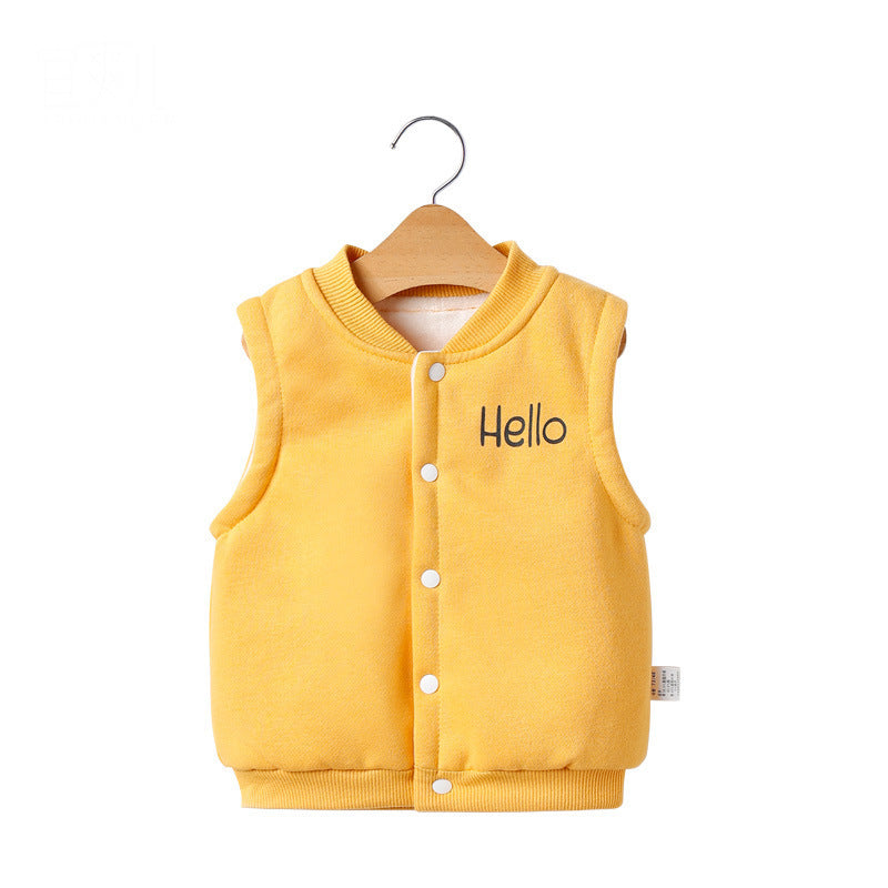 Outer Wear Thick Waistcoat Baby Vest