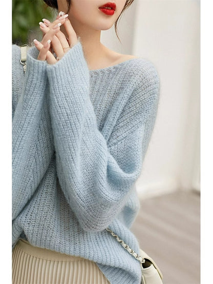 French Style Loose And Idle Knitwear Top