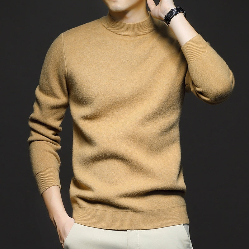 Men's Sweater Knitted Long Sleeve High neck