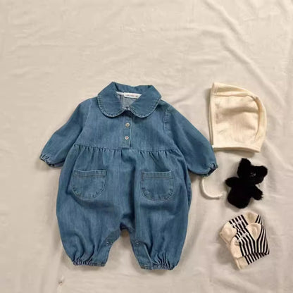 Jumpsuit Boys And Girls Cute Lapel