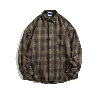 Brushed Thickened Thermal Plaid Shirt