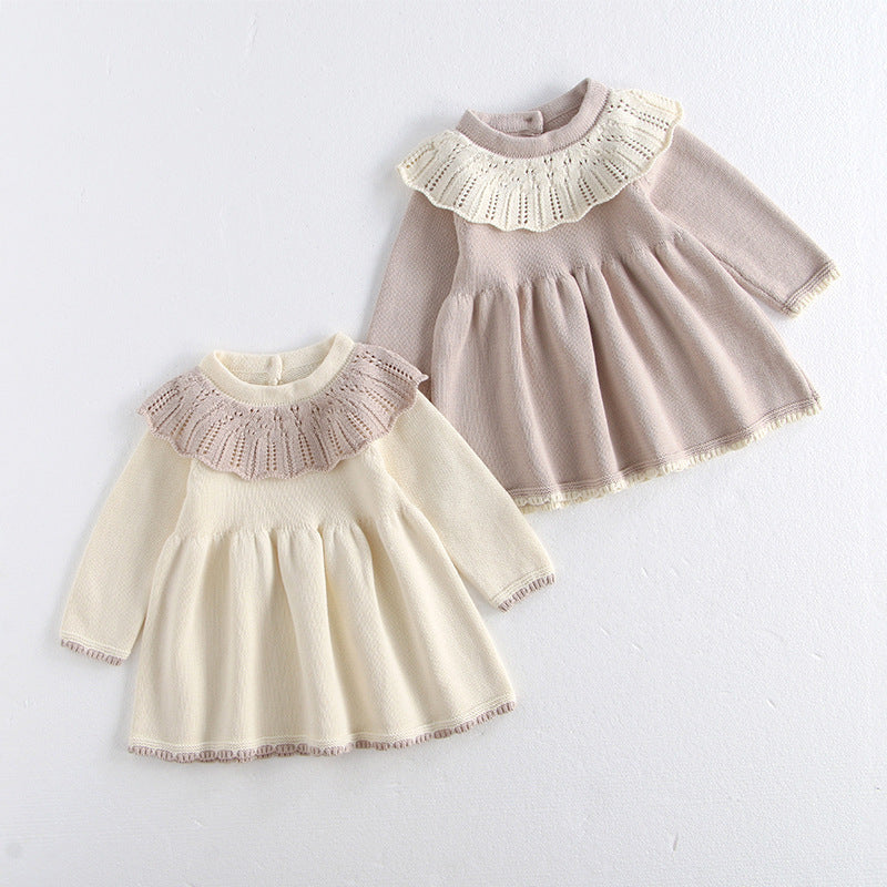 Baby Girl Autumn Dress Knitted