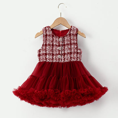 Girl Breathable Vest Skirt