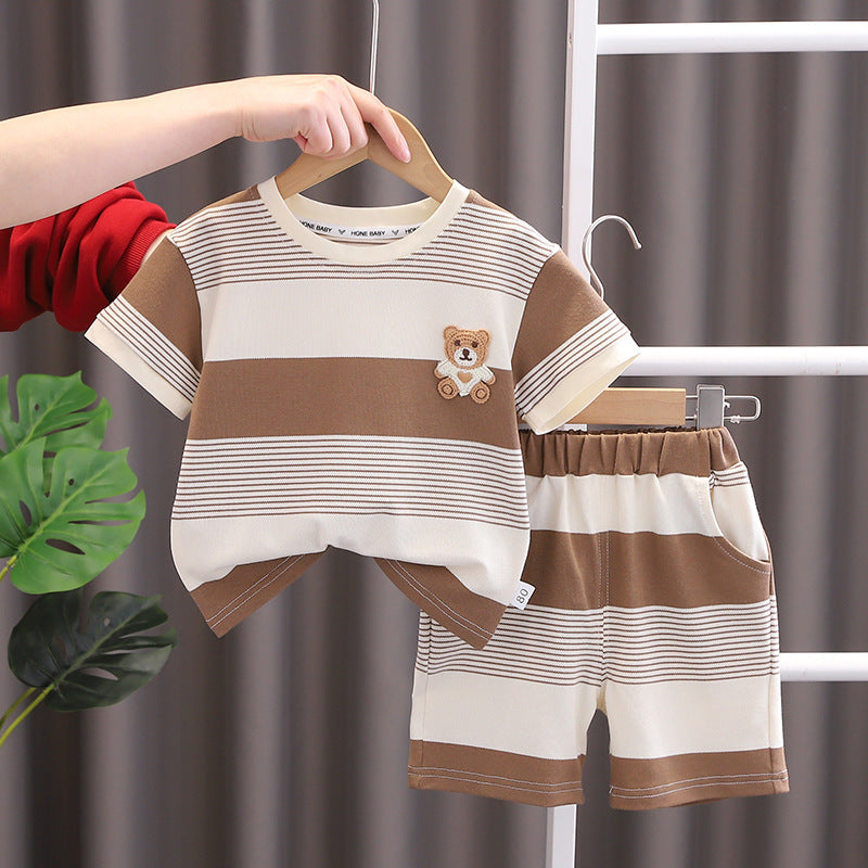 Children's Cartoon Short-sleeved Shorts Suit